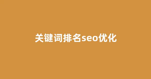 seo百度排名优化